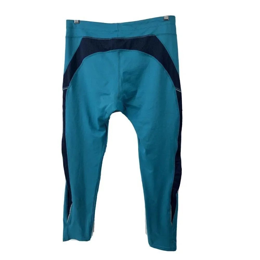 Teal Blue Athletic Leggings XL Vented Colosseum